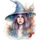 Sticker decorativ, Vrajitoare, Turcoaz, 71 cm, 1285STK-2 Sticker decorativ, Vrajitoare, Turcoaz, 71 cm, 1285STK-2