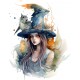 Sticker decorativ, Vrajitoare, Turcoaz, 77 cm, 1285STK-4 Sticker decorativ, Vrajitoare, Turcoaz, 77 cm, 1285STK-4