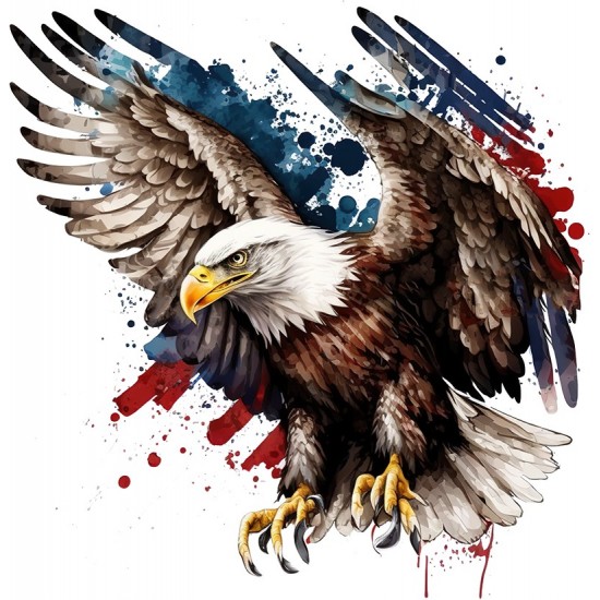 Sticker decorativ, Vultur American, Multicolor, 60 cm, 1270STK-5 Sticker decorativ, Vultur American, Multicolor, 60 cm, 1270STK-5
