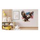 Sticker decorativ, Vultur American, Multicolor, 62 cm, 1270STK