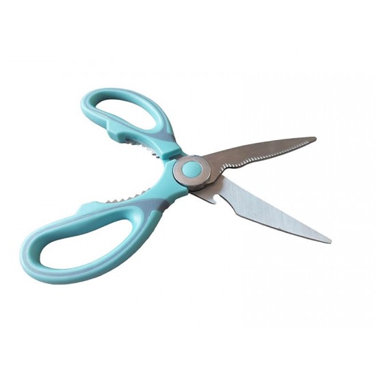 Foarfeca de Bucatarie cu Capac, Turcoaz, 21 cm, HML50 Foarfeca de Bucatarie cu Capac, Turcoaz, 21 cm, HML50