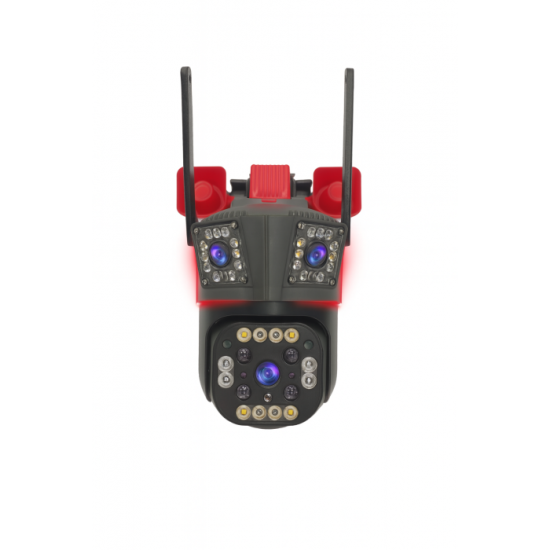 Camera de Supraveghere Tripla, Ethernet, Slot 4G SIM,12MP Ultra HD, Zoom 5X, Night Vision Color, Audio 2-Way Camera de Supraveghere Tripla, Ethernet, Slot 4G SIM,12MP Ultra HD, Zoom 5X, Night Vision Color, Audio 2-Way